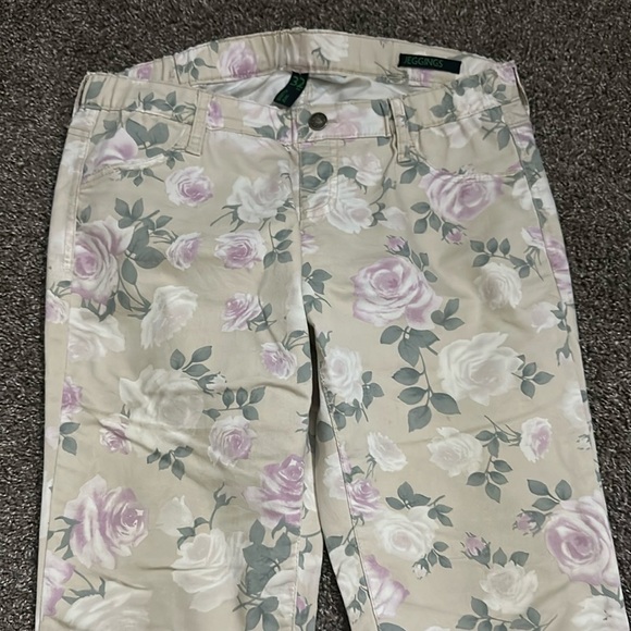 Floral Print Jeggings Size 32w - Picture 3 of 6